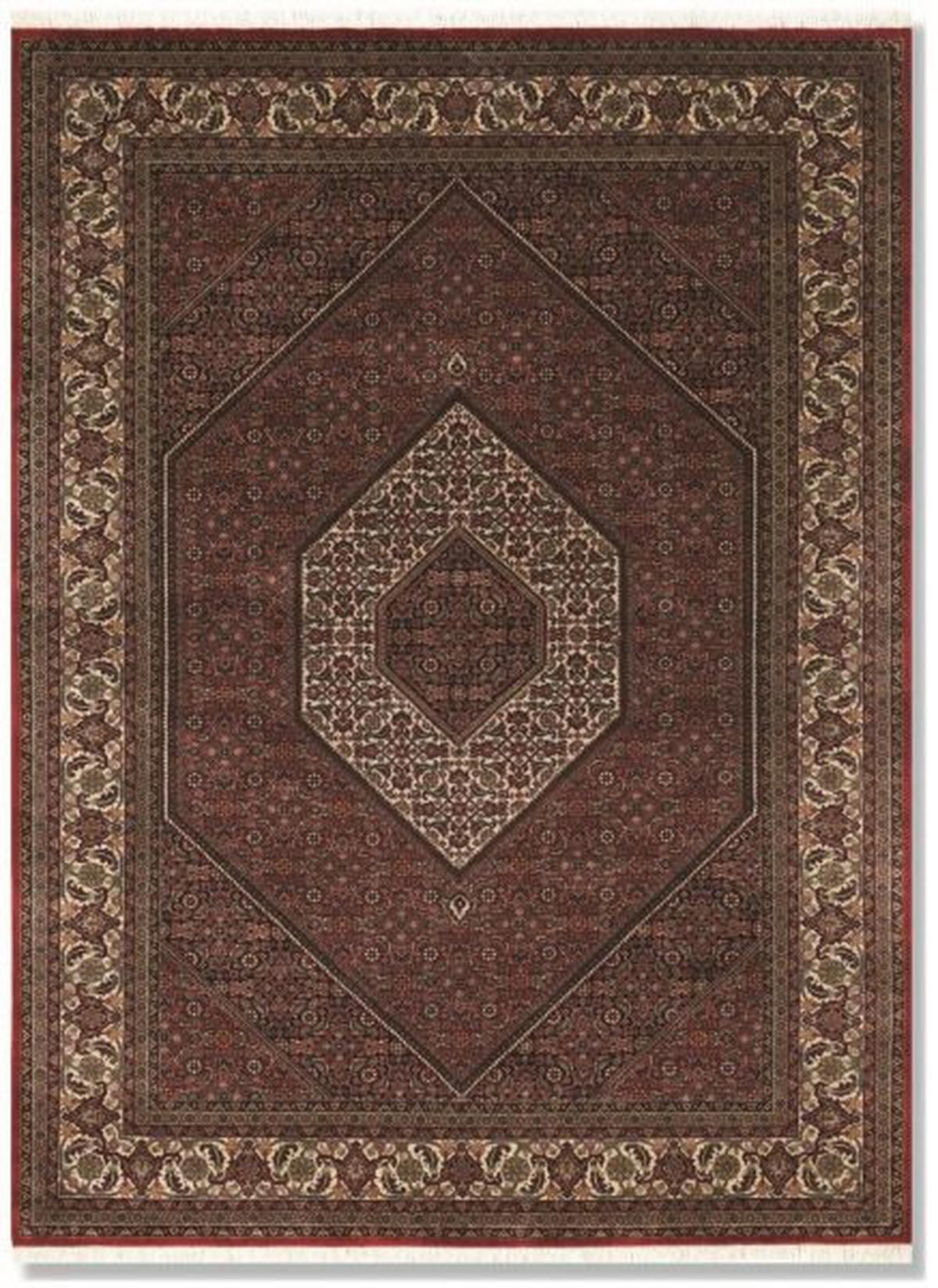 ORIENTTEPPICH 90/160 cm Kamaro Bidjar Creme, Rot  - Rot/Creme, Basics, Textil (90/160cm) - Cazaris