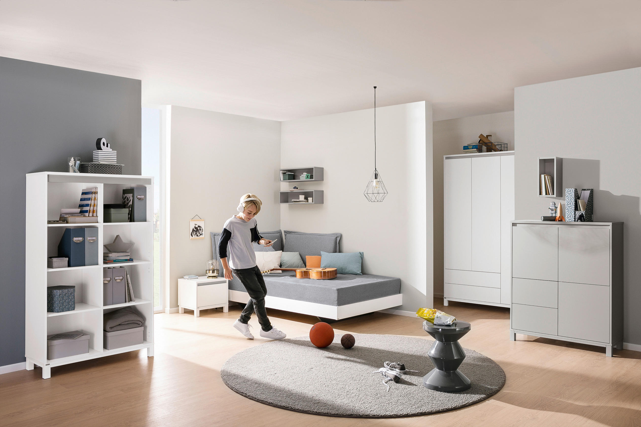 KOMMODE Olli  in 95/120/40 cm  - Grau, Basics, Holzwerkstoff (95/120/40cm) - Paidi