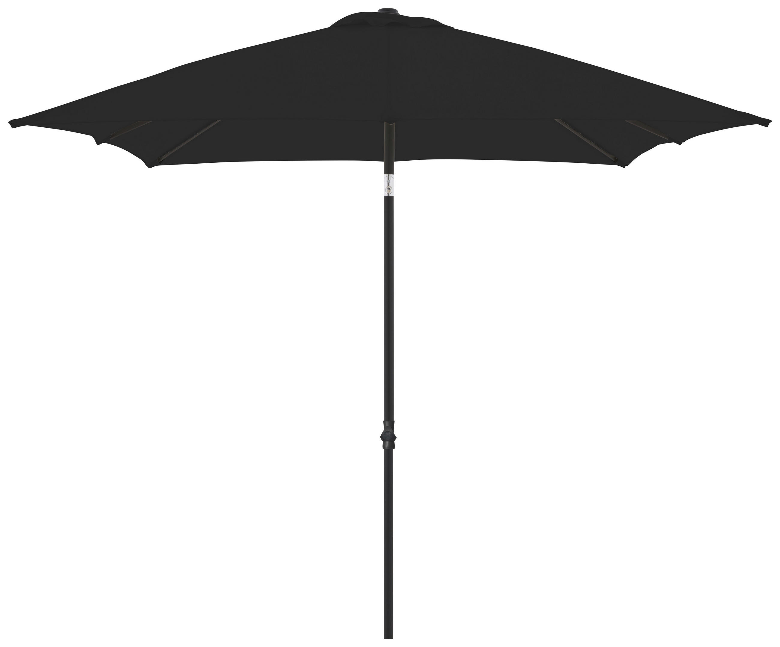 SONNENSCHIRM 210x210 cm Anthrazit  - Anthrazit, Design, Textil/Metall (210/210cm) - Doppler