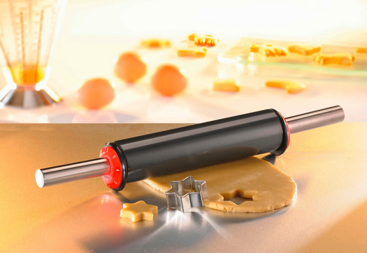 OKLAGIJA - boja nerđajućeg čelika/crvena, Osnovno, metal (6,8/48,5cm) - Gefu