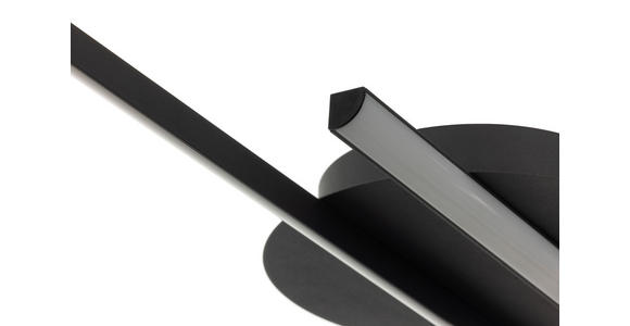 LED-DECKENLEUCHTE 96/20/5,5 cm   - Schwarz, Basics, Kunststoff/Metall (96/20/5,5cm) - Novel