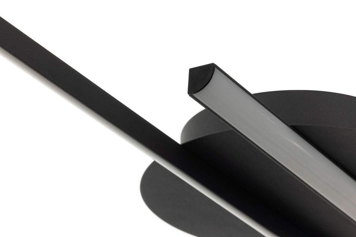 STROPNÍ LED SVÍTIDLO, 96/20/5,5 cm - černá, Basics, kov/plast (96/20/5,5cm) - Novel