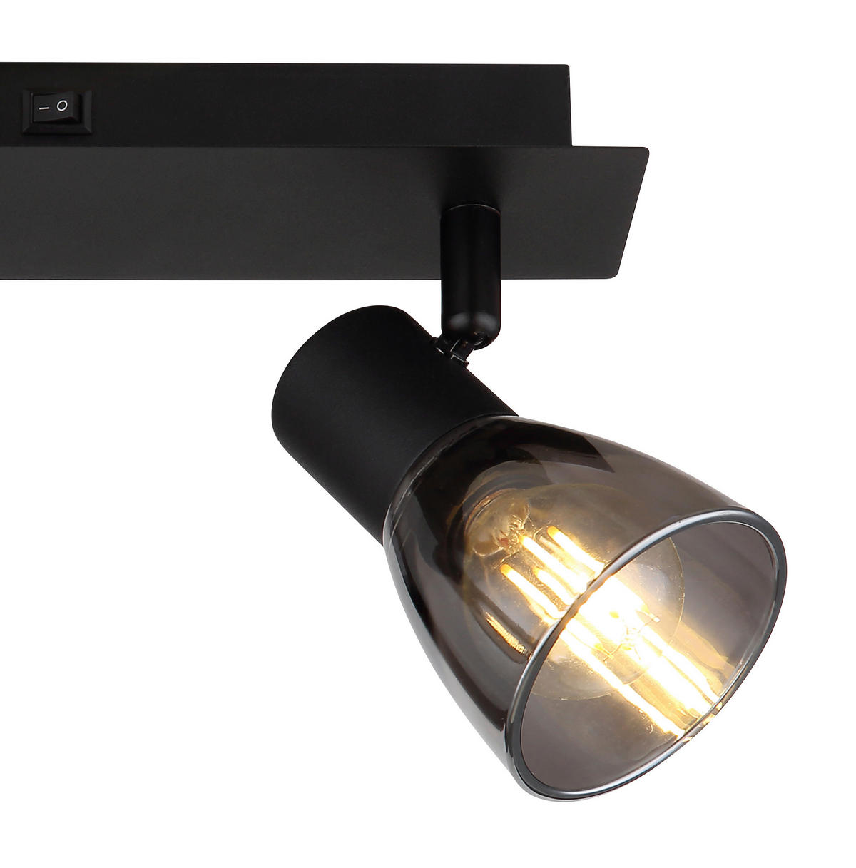 STRAHLER - Schwarz, Design, Glas/Metall (25/7/15,5cm) - Globo