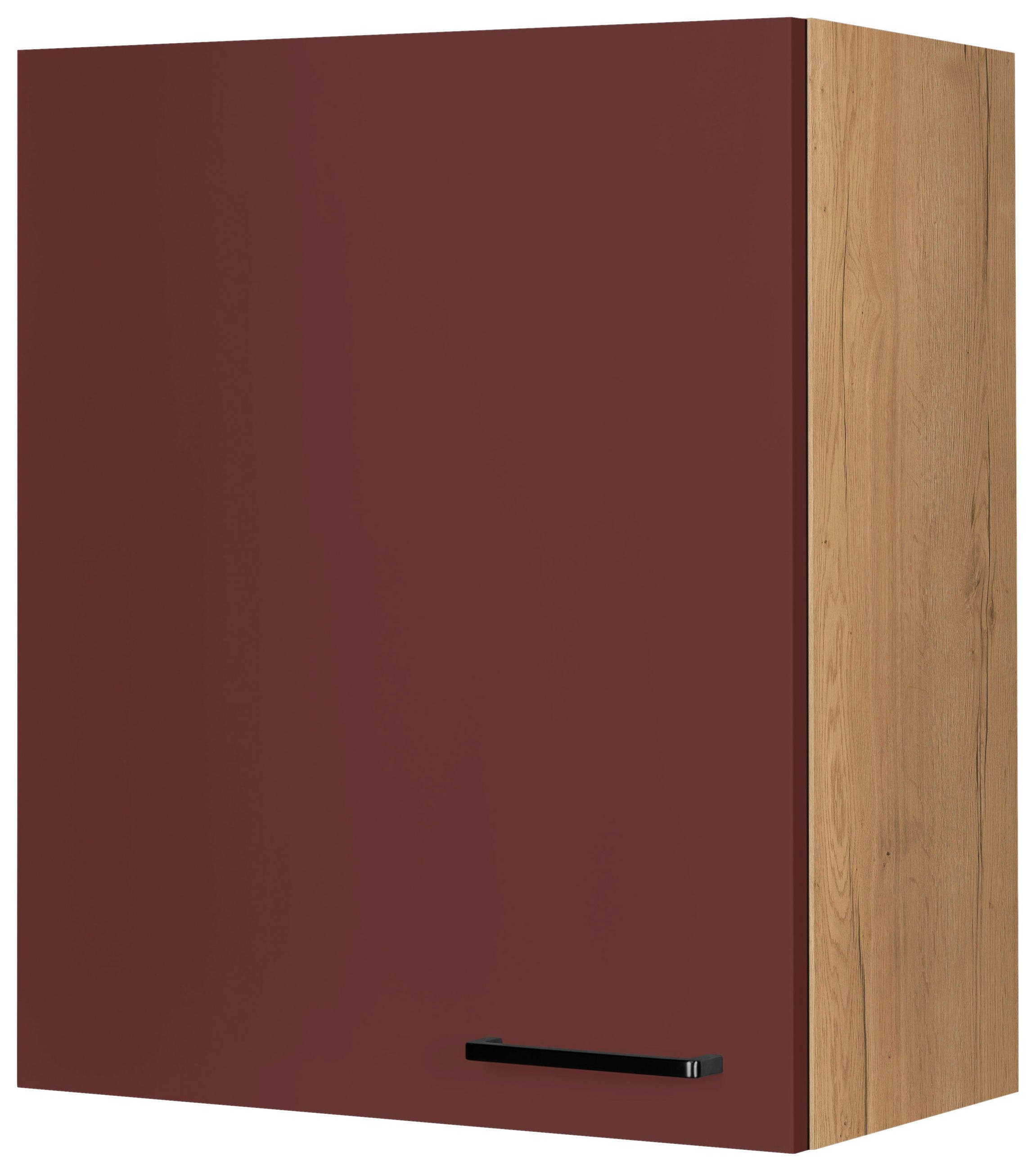Nobilia Küchenoberschrank Easytouch Rot, Eiche 60x72x35 cm