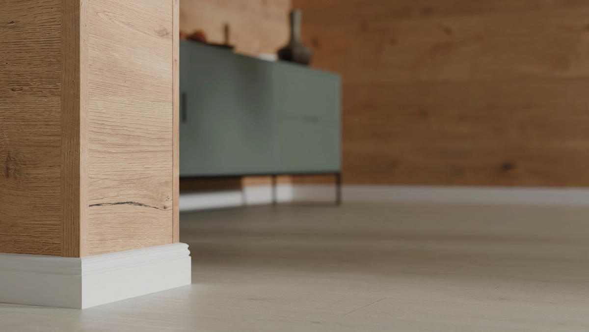 Winkelleiste Eiche - Eichefarben, Design, Naturmaterialien (240/2.2/4.5cm) - Egger Holzwerkstoffe