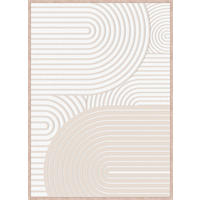 BILD Abstraktes  - Weiß/Naturfarben, Trend, Holzwerkstoff/Kunststoff (50/70cm) - Monee