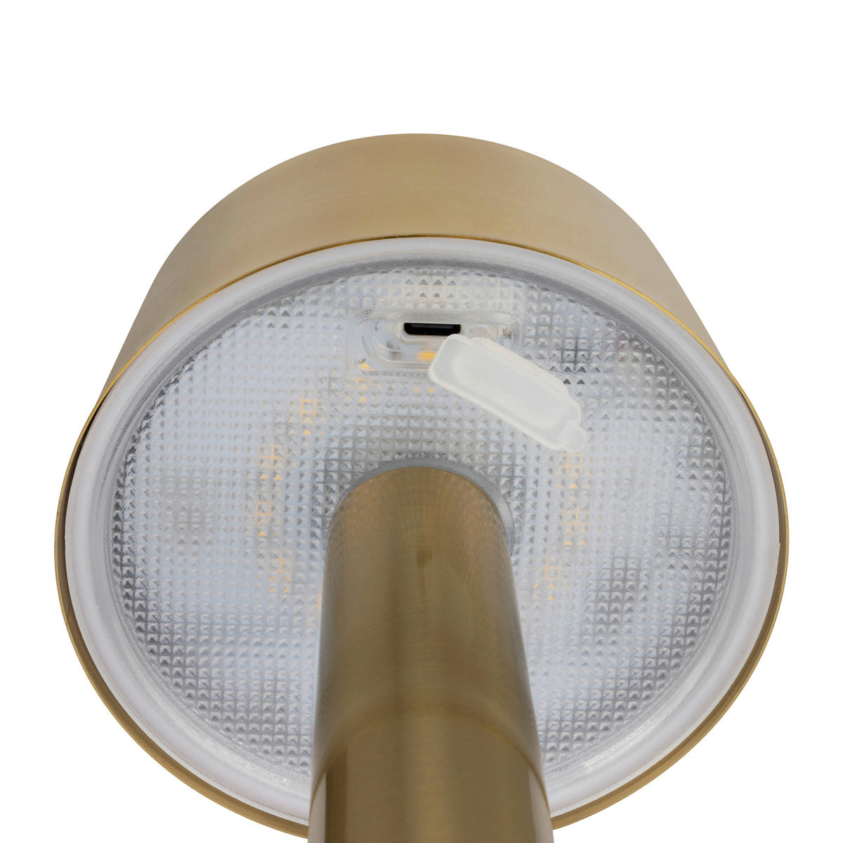 AKKU-TISCHLEUCHTE Aniara 11/22,1 cm  - Goldfarben, Basics, Metall (11/22,1cm) - Novel