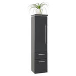 MIDISCHRANK 30/132/33 cm  - Chromfarben/Anthrazit, Design, Glas/Holzwerkstoff (30/132/33cm) - Novel