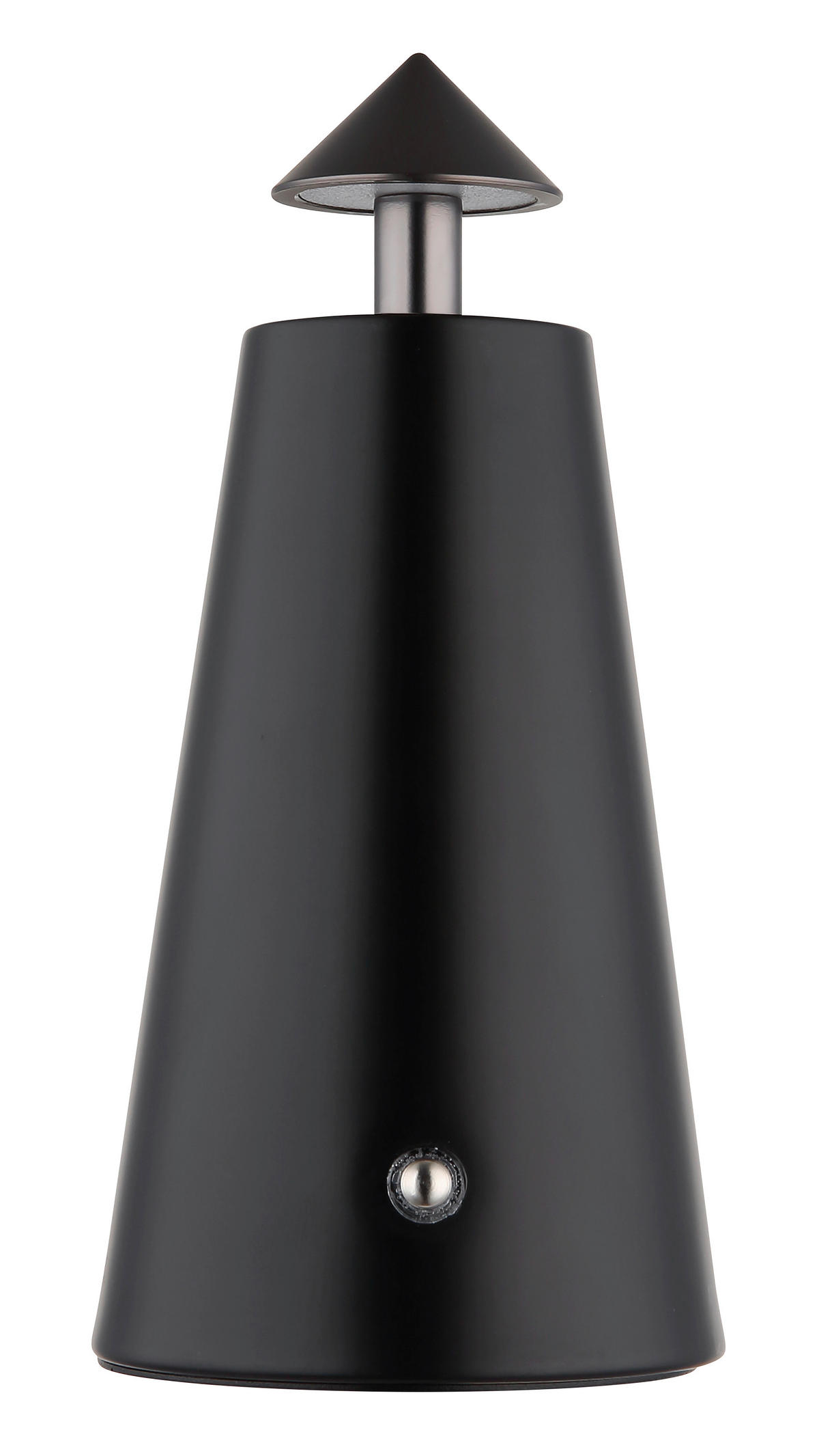 AKKU-TISCHLEUCHTE LIVA 9/19 cm  - Schwarzchrom/Schwarz, Design, Kunststoff/Metall (9/19cm) - Globo
