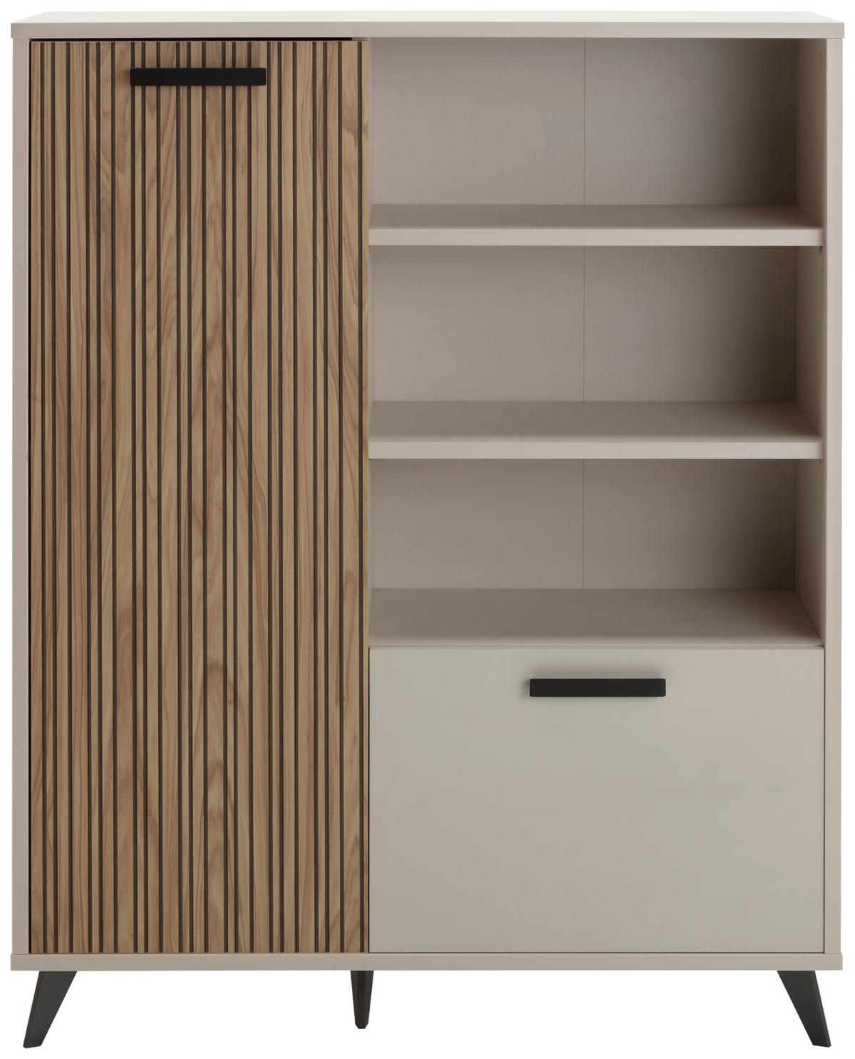 REGAL  110/140/36 cm Kaschmir  - Kaschmir/Anthrazit, KONVENTIONELL, Holzwerkstoff/Kunststoff (110/140/36cm) - Xora