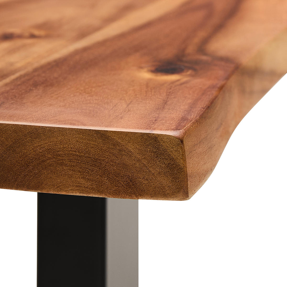 ESSTISCH in Holz, Metall 160/90/76 cm  - Akaziefarben, LIFESTYLE, Holz/Metall (160/90/76cm) - Linea Natura