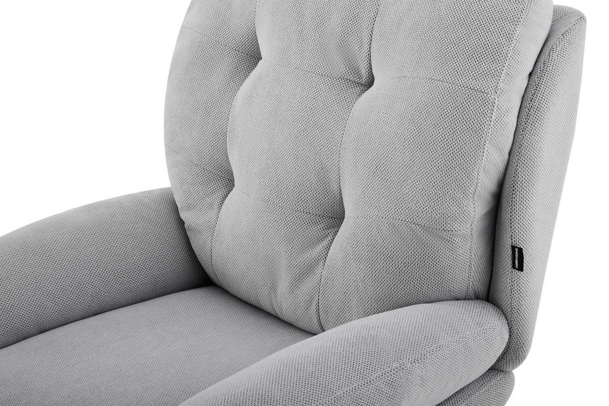 RELAXSESSELSET in Metall, Textil Grau, Schwarz  - Schwarz/Grau, Design, Textil/Metall (75/97/88cm) - Carryhome