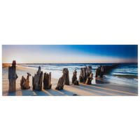 GLASBILD Strand & Meer  - Multicolor, Natur, Glas (30/80/1,40cm) - Euroart