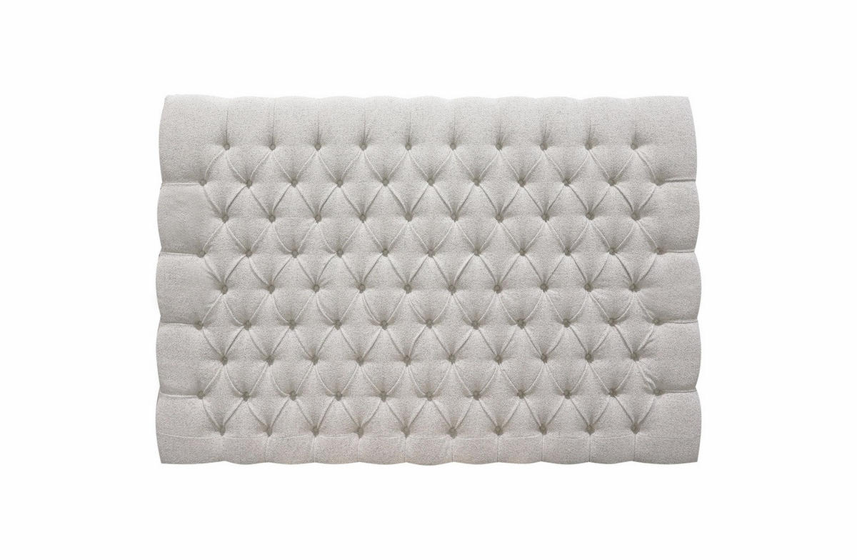 KONTINENTALSÄNG 180/200 cm  i cremefärgad  - beige/naturfärgad, Klassisk, metall/trä (180/200cm) - Cassando