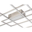 LED-DECKENLEUCHTE 100/75/7,5 cm   - Nickelfarben, Design, Kunststoff/Metall (100/75/7,5cm) - Novel