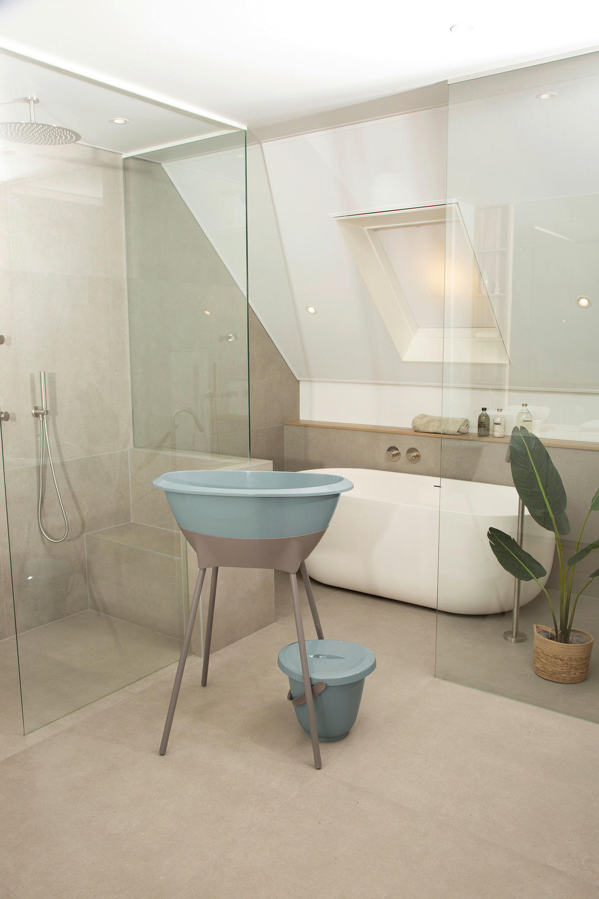 BABYBADESET Ice Blue 8-teilig  - Türkis, Basics, Kunststoff (79,1/39,1/45,6cm) - Luma