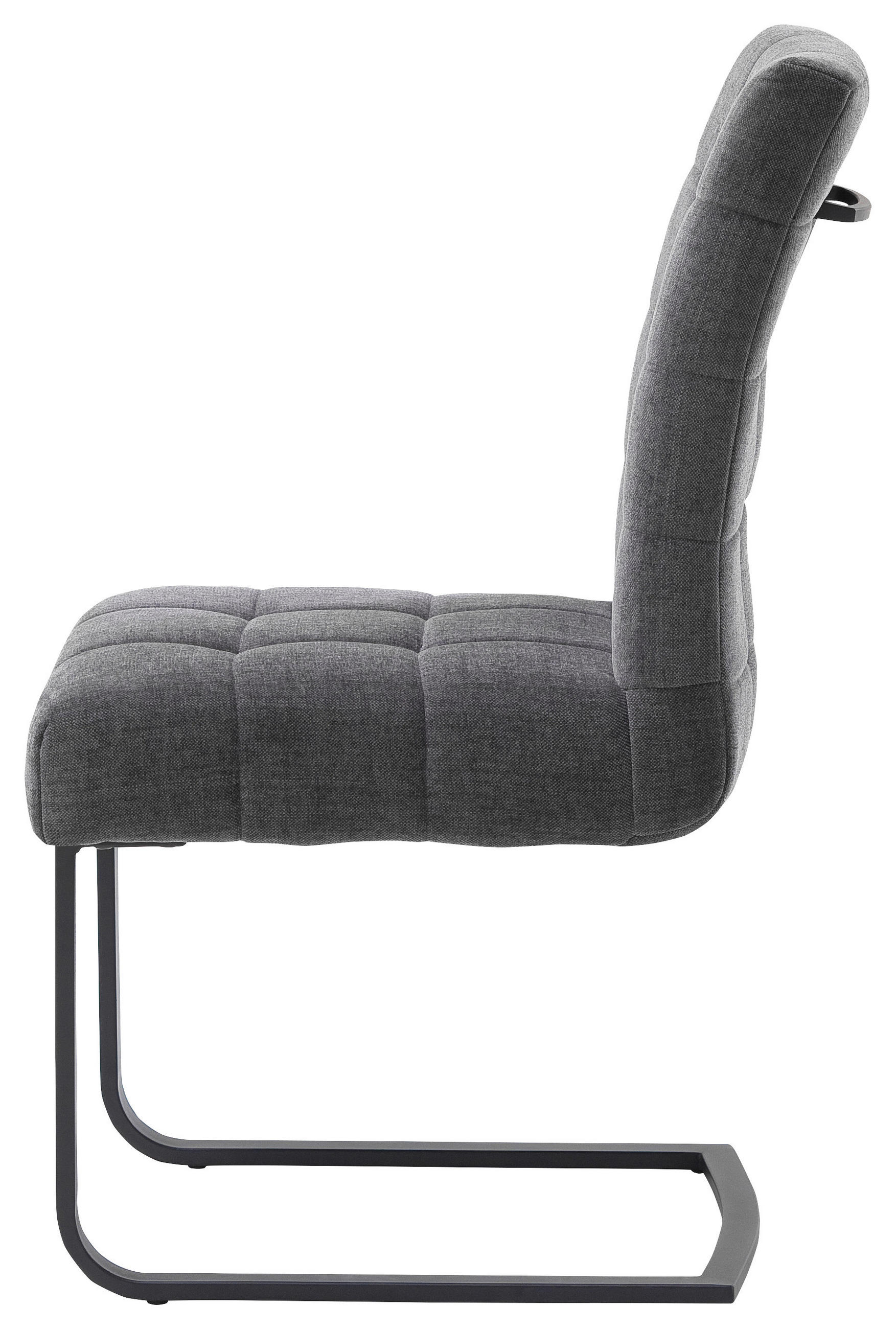 NIHAJNI STOL, kovina, tekstil temno siva - temno siva/črna, Design, kovina/tekstil (47/96/63cm) - Venda