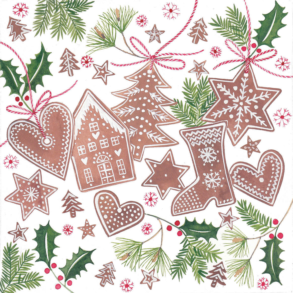 SERVIETTE  17.5/17.5 cm   - Multicolor, Trend, Papier (17.5/17.5cm) - PPD