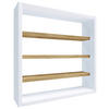 VÄGGHYLLPLAN 40/40/10 cm  - vit/honungsek, Design, trämaterial (40/40/10cm) - MID.YOU