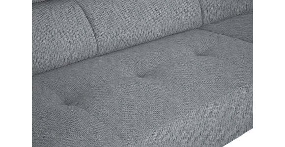 ECKSOFA in Webstoff Hellgrau 280/205 cm - Hellgrau/Schwarz, Design, Textil/Metall (280/205cm) - Xora