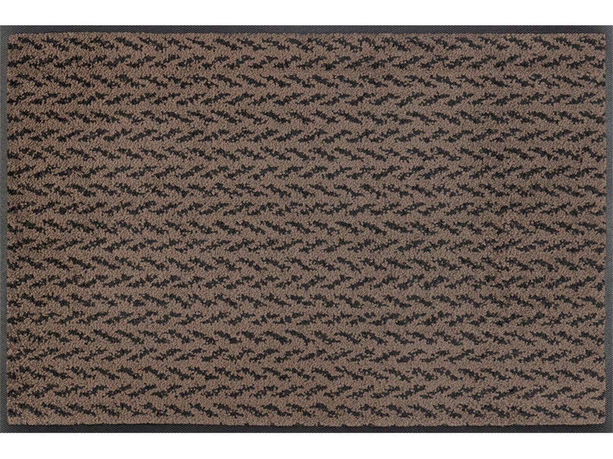 FUßMATTE  50/75 cm  Braun  - Braun, KONVENTIONELL, Kunststoff (50/75cm) - wash+dry