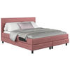 BOXBETT 140/200 cm  Rosa  - Schwarz/Rosa, Modern, Holz/Holzwerkstoff (140/200cm) - MID.YOU