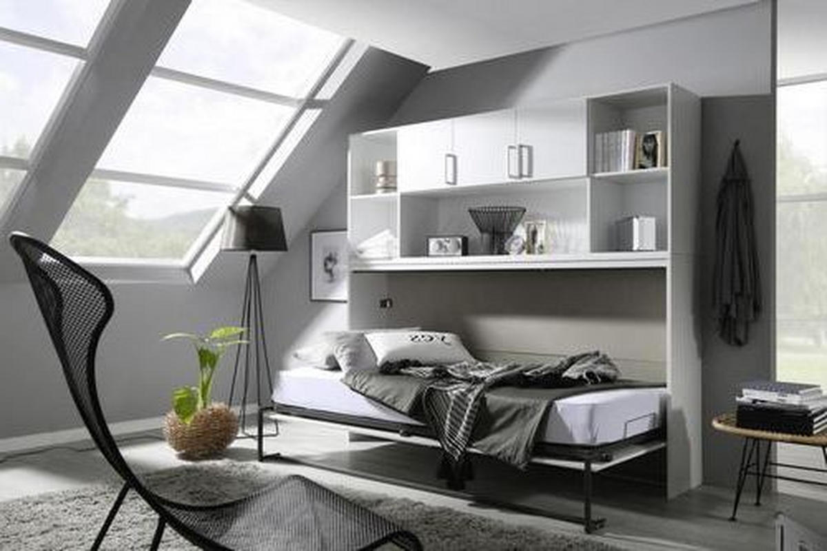 REGÁL - bílá/barvy stříbra, Design, kompozitní dřevo/plast (212/93/38cm) - MID.YOU