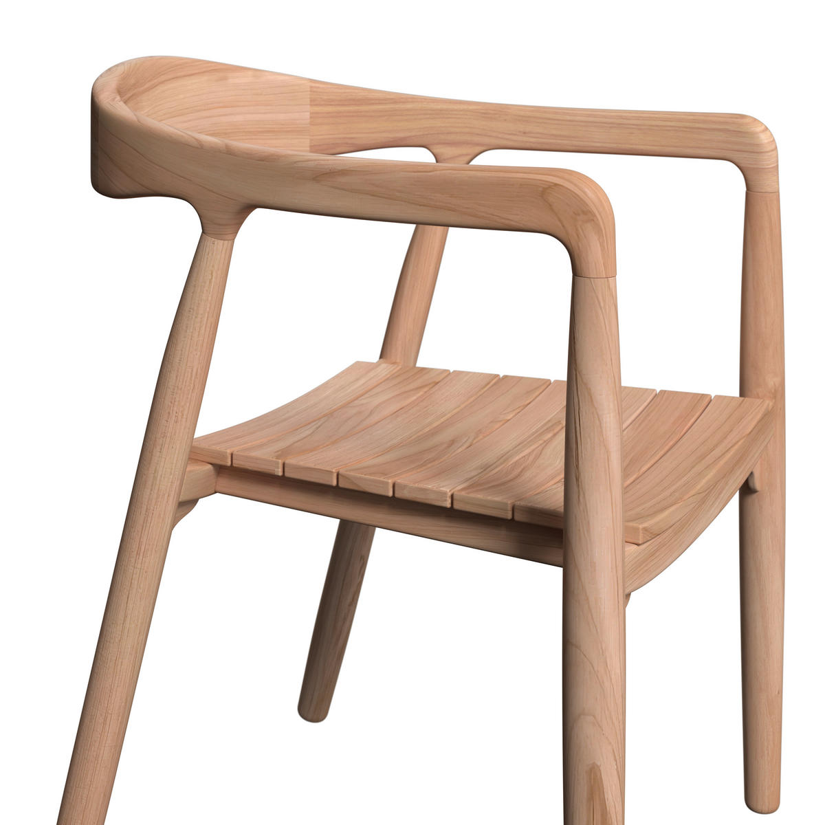 GARTENSTUHL Teakholz Teakfarben  - Teakfarben, MODERN, Holz (57l) - Ambia Garden