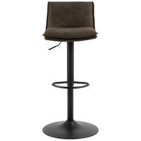 BARSKA STOLICA  smeđa  metal, tekstil      - smeđa/crna, Design, metal/tekstil (44/107/53cm) - MID.YOU