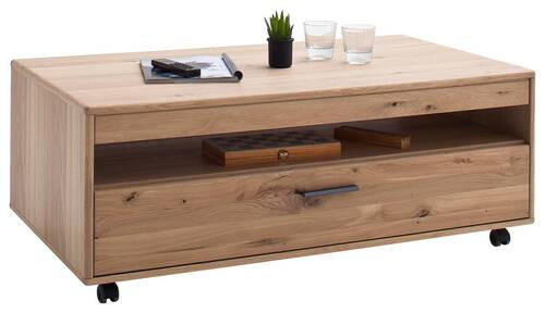 COUCHTISCH in Holz, Holzwerkstoff 115/65/45 cm - Eichefarben/Schwarz, Design, Holz/Holzwerkstoff (115/65/45cm) - Livetastic