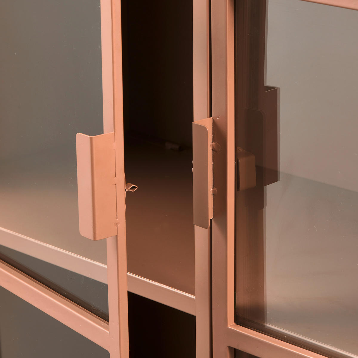 VITRINE in Braun  - Braun, Design, Glas/Metall (110/189/43cm) - Livetastic