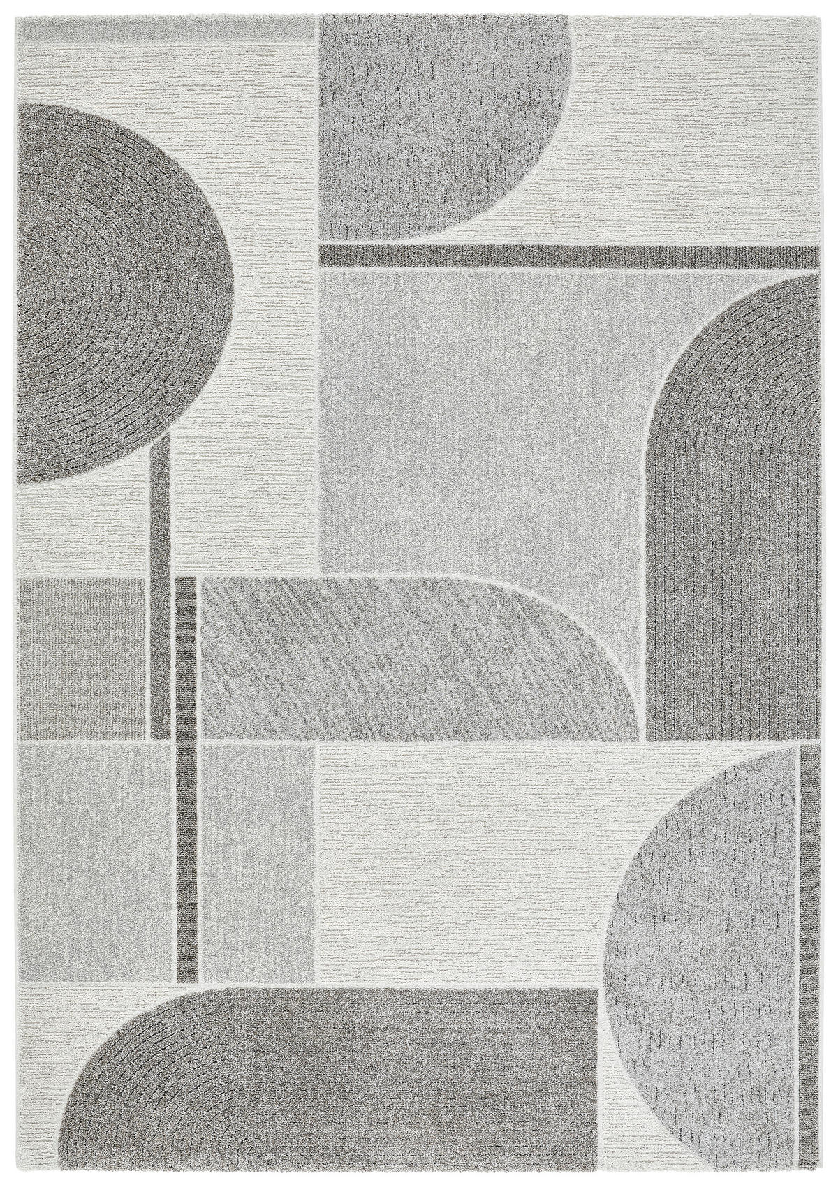 WEBTEPPICH 160/230 cm Valencia Grau, Hellgrau, Dunkelgrau  - Dunkelgrau/Hellgrau, Design, Textil (160/230cm) - Novel