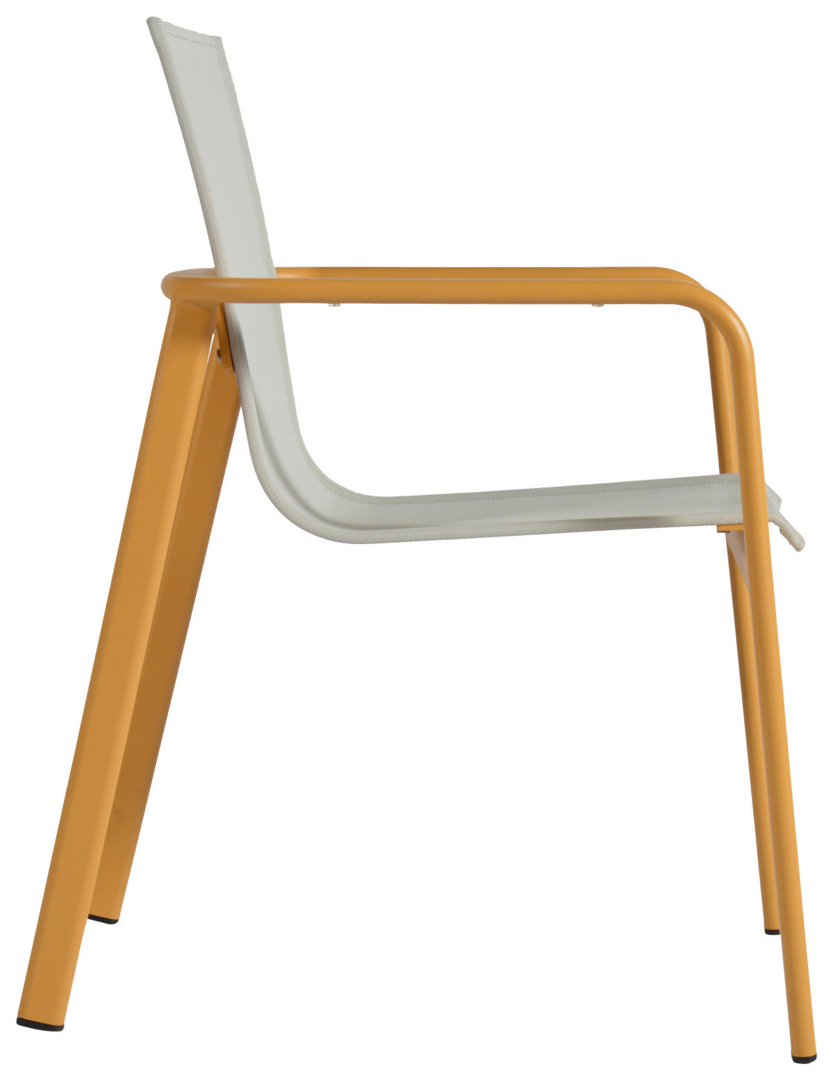 STAPELSESSEL Aluminium Gelb, Beige  - Gelb/Beige, Design, Textil/Metall (57/84/68cm) - Ambia Garden