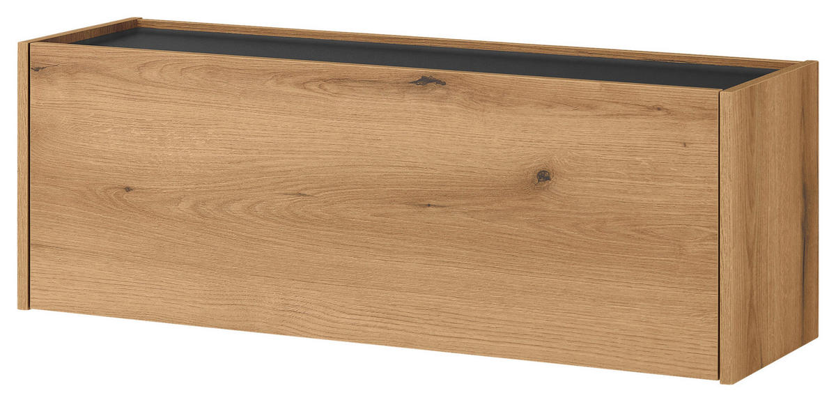 SCHUHSCHRANK Anthrazit, Eichefarben  - Eichefarben/Anthrazit, Design, Holzwerkstoff (100/35/30cm) - Modante