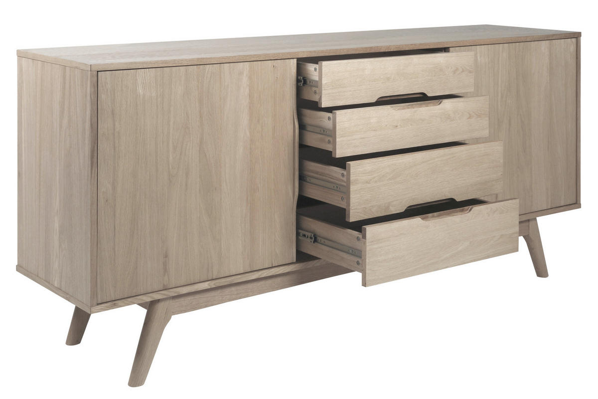 SIDEBOARD  in 180/84/44 cm  - Eiche Bianco, Design, Holz/Holzwerkstoff (180/84/44cm)
