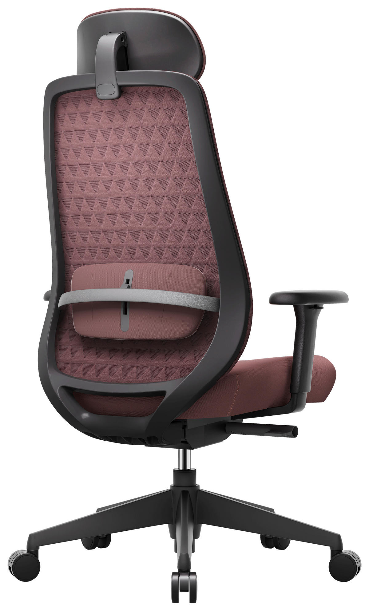 DIREKTORSKI STOL kovina, umetna masa, tekstil črna, barve jajčevca  - črna/barve jajčevca, Design, kovina/umetna masa (70/120-130/61cm) - Novel