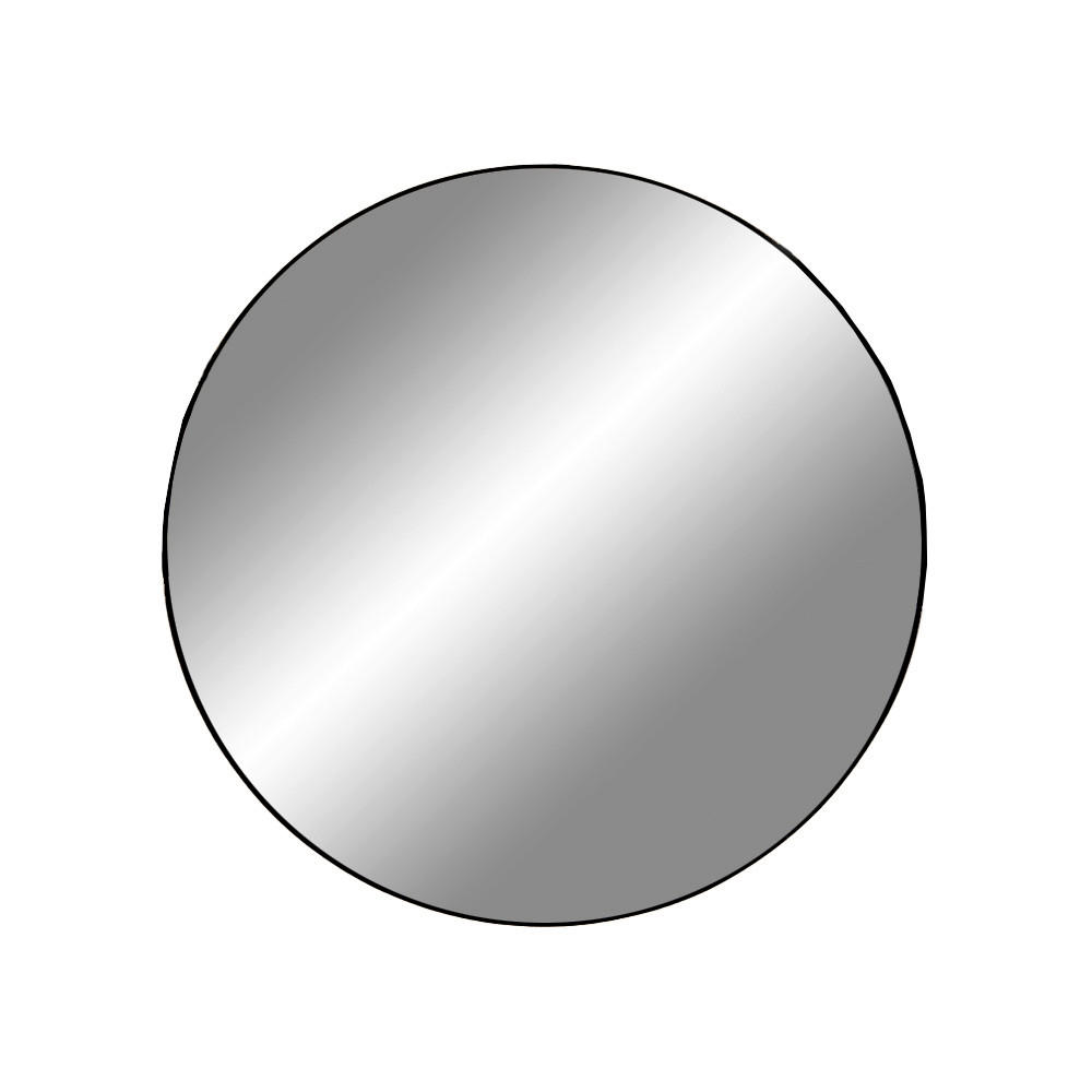 WANDSPIEGEL Schwarz  - Schwarz, Basics, Glas/Metall (60/60/0,5cm)