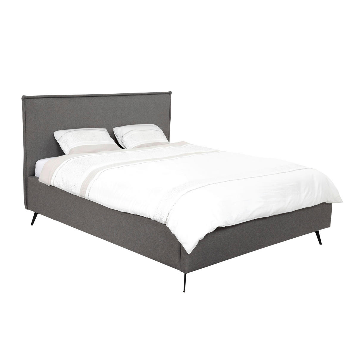 POLSTERBETT Grau 200/200 cm  - Grau, MODERN, Holz/Textil (200/200cm) - MID.YOU