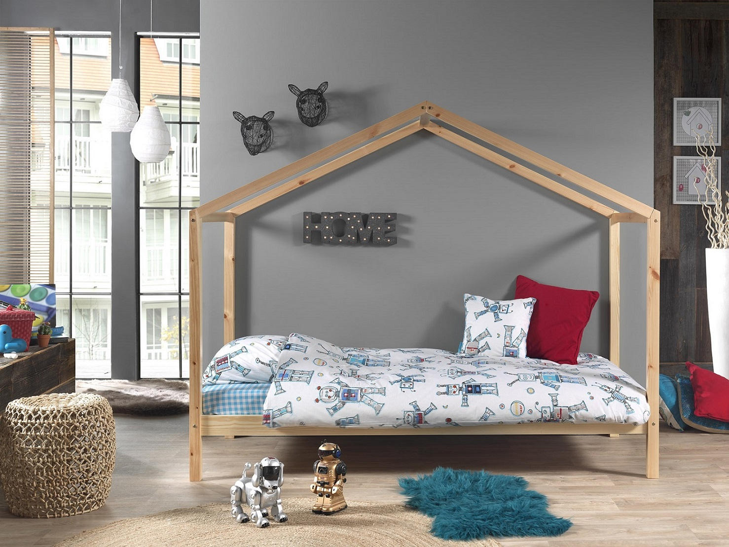 HAUSBETT Lattenrost 90/200 cm  - Kieferfarben, MODERN, Holz (90/200cm) - MID.YOU