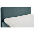 POLSTERBETT 160/200 cm  in Blau  - Blau/Eichefarben, Design, Holz/Textil (160/200cm) - Xora