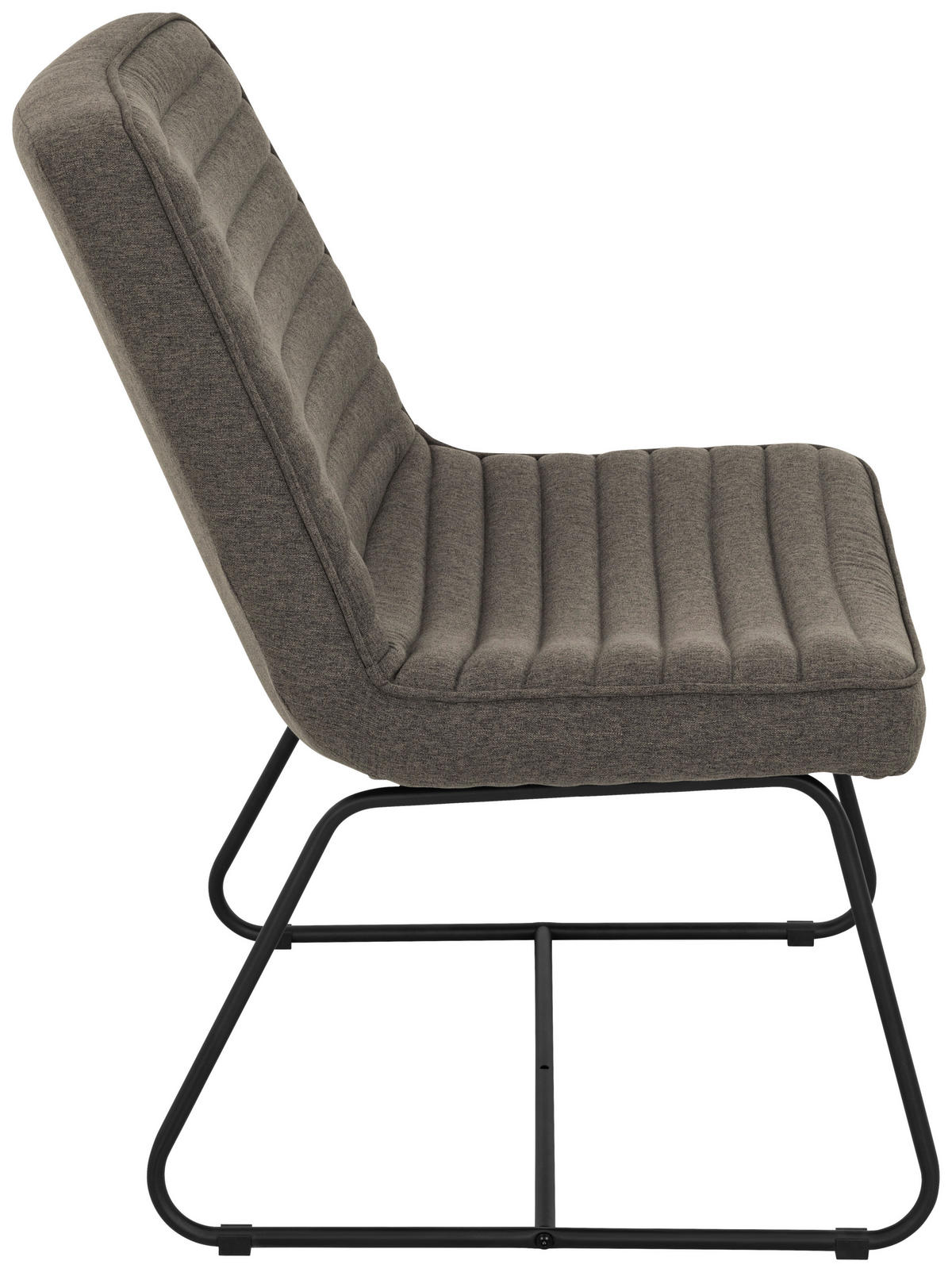 SESSEL Webstoff Grau    - Schwarz/Grau, MODERN, Textil/Metall (66/85/69cm) - P & B
