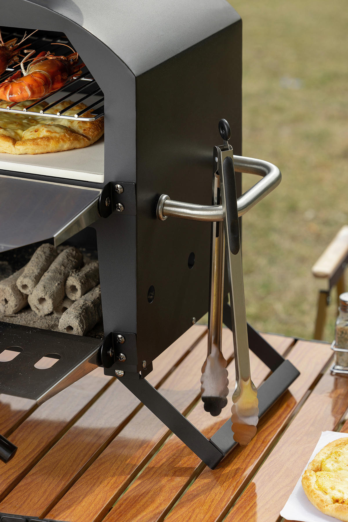 PIZZAOFEN CPO-12363  - Schwarz, KONVENTIONELL, Metall (72/34/31cm) - Ambia Garden