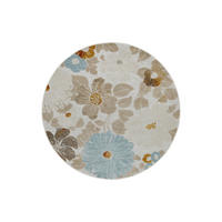 OUTDOORTEPPICH 160 cm Beach Flower Hellblau, Beige, Currygelb  - Currygelb/Beige, KONVENTIONELL, Textil (160cm) - WECON HOME