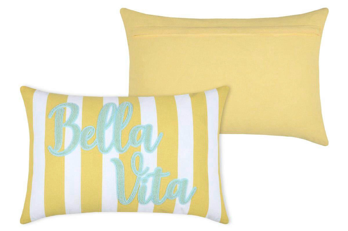 OKRASNA BLAZINA  COOL VIBES    40/60 cm         - rumena, Design, tekstil (40/60cm) - Esposa