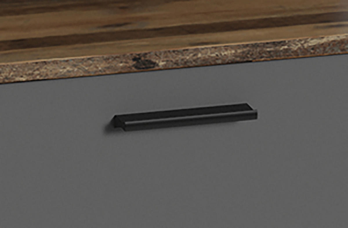 GARDEROBENBANK Ben  in 60/48/35 cm  - Alteiche/Anthrazit, MODERN, Holzwerkstoff/Kunststoff (60/48/35cm) - MID.YOU