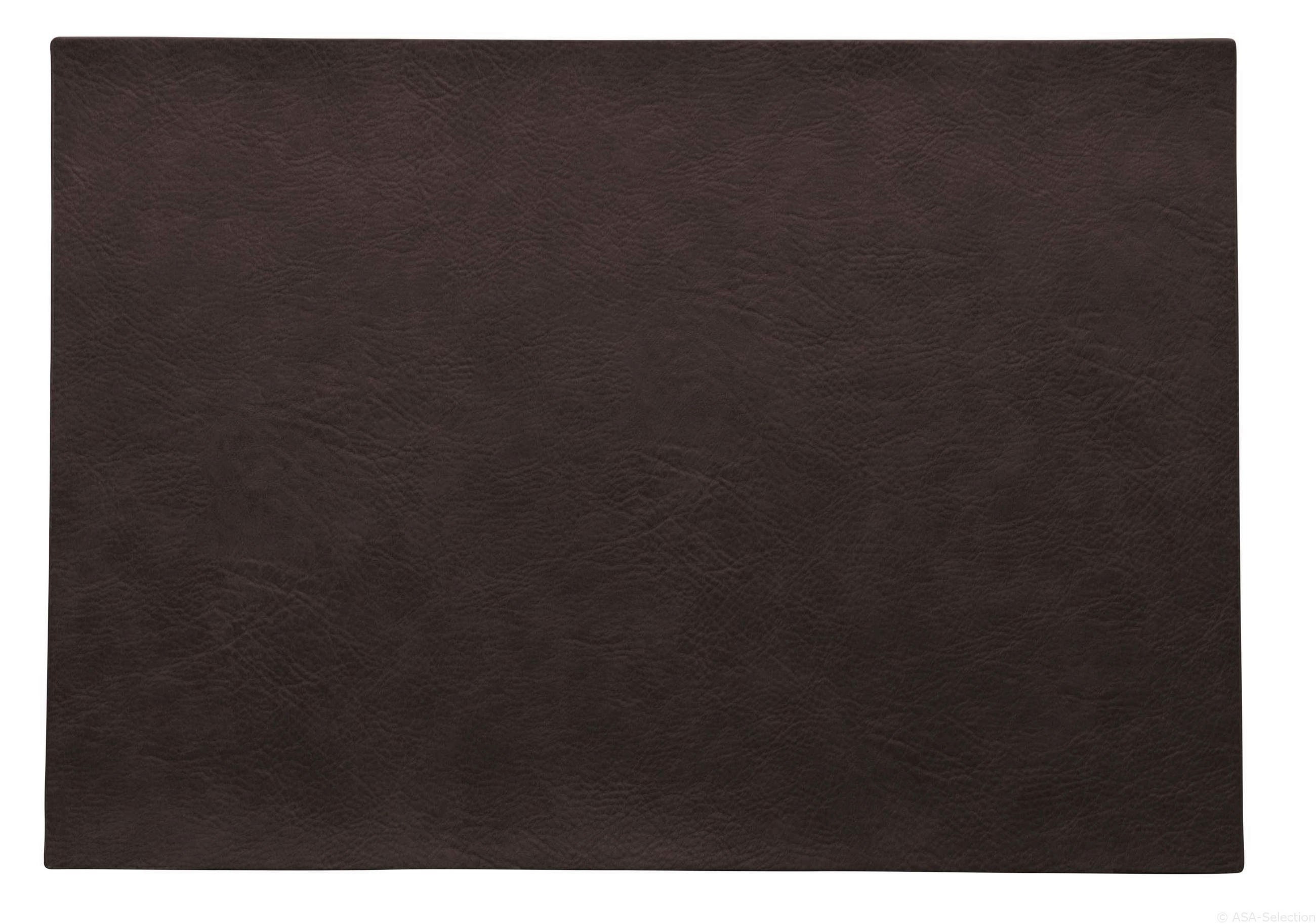 TISCHSET Vegan Leather Kunststoff Dunkelbraun 46/33 cm  - Dunkelbraun, Basics, Kunststoff (46/33cm) - ASA