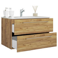 TVÄTTSTÄLL MED KOMMOD 81 cm  - vit/honungsek, Modern, metall/trämaterial (81cm) - MID.YOU