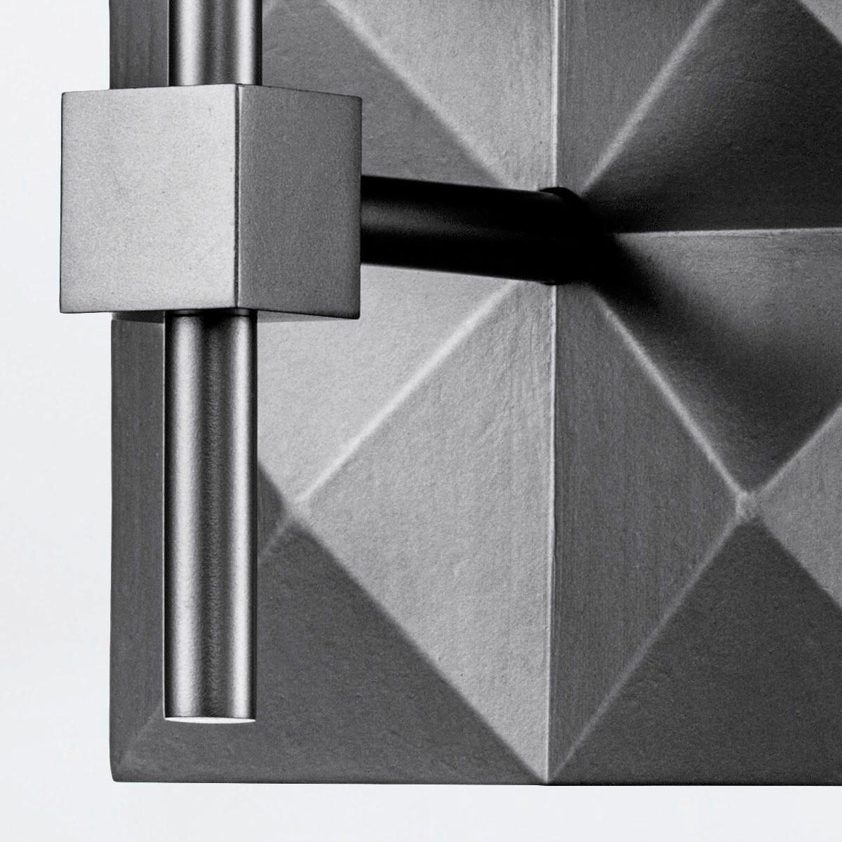 WANDLEUCHTE Deco 30,5/15,2/17,1 cm  - Schwarz, Design, Glas/Metall (30,5/15,2/17,1cm) - Elstead Lighting