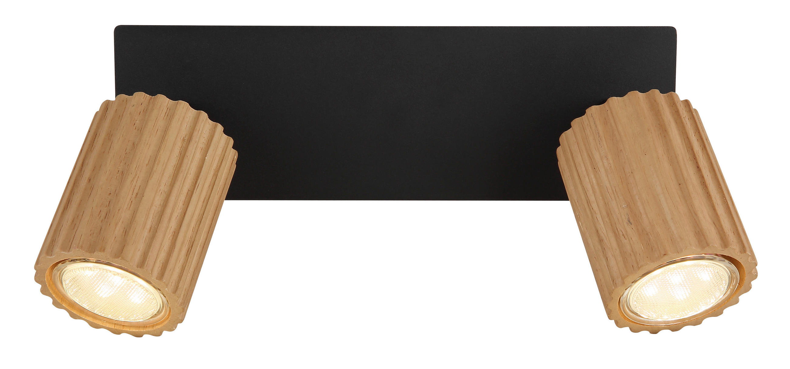 STRAHLER - Dunkelbraun/Schwarz, Natur, Holz/Metall (25,5/8/13cm) - Globo