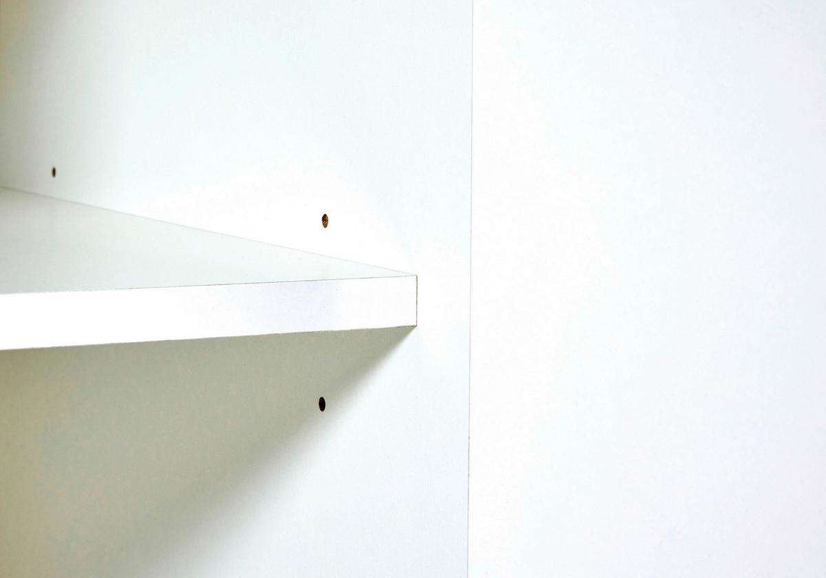 Aufsatzschrank Sicilia 70/60,5/60 cm   - Weiss/Silberfarben, Modern, Holzwerkstoff/Metall (70/60,5/60cm) - MID.YOU